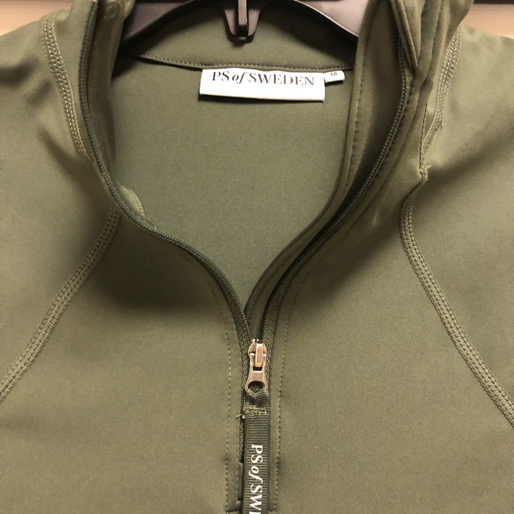 PS of Sweden Sage Green, Zip-Up, long sleeve